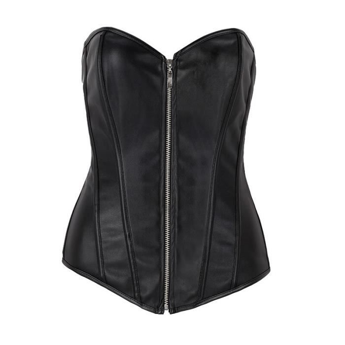 Bustier simili cuir femme hotsell