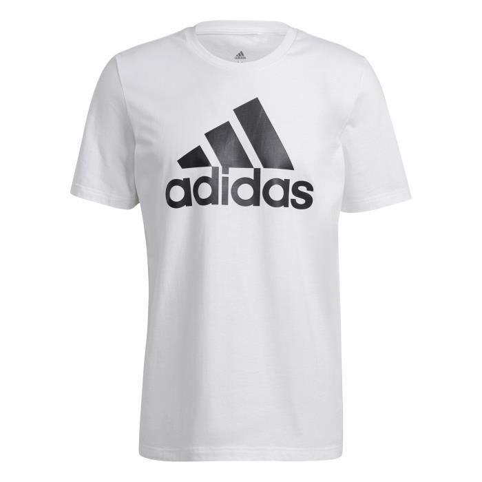 T shirt adidas blanc homme on sale