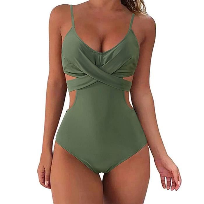 MAILLOT DE BAIN Femmes Monokini Sexy Fermer Fermer Push Up
