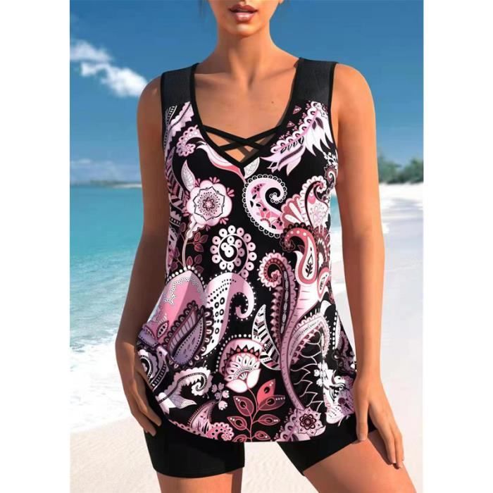Tankini GAP Fille - Imprimé Citron Bleu - Taille XXL (14-16 Ans) - UPF 50+ - Neuf Avec étiquette