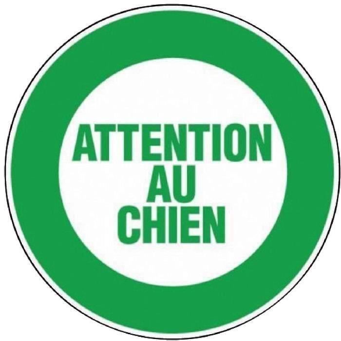 Disque - attention au chien - D: 300 mm