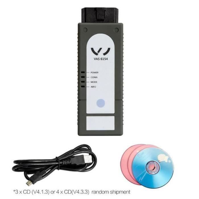 OUTIL DE DIAGNOSTIC VAS6154 ODIS V413 433 UDS WIFI Full Chip VAG Car
