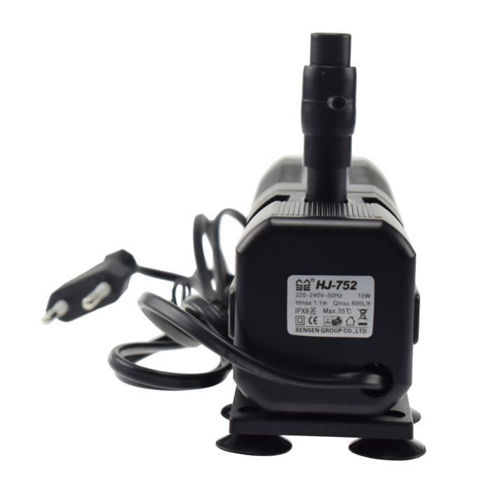 Powerdelux HJ752 Pompe interne tranquille pour aquarium 120L Filtre
