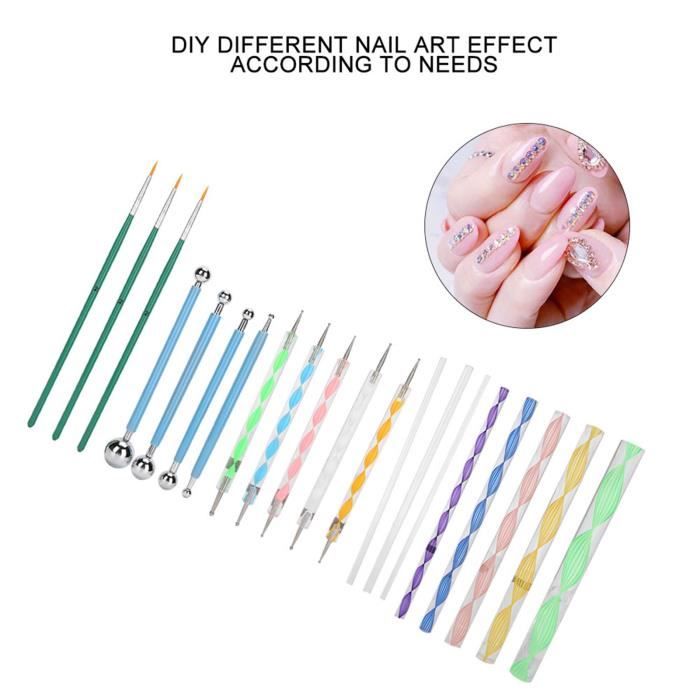 Ensemble De 15 Stylets De Gaufrage à Double Extrémité Pour Papier De Transfert - WINOMO