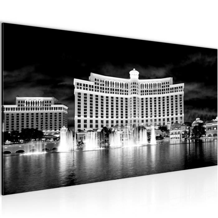 Strip Décoration murale murale extérieur - Las Vegas - Amérique - 160x80 cm - Toile de