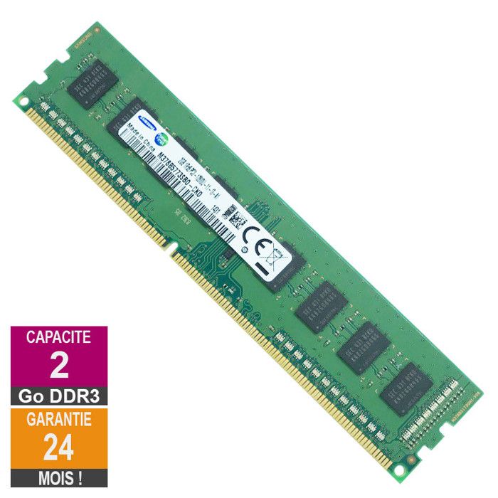 Samsung M378B5773SB0 CK0 2Go DDR3 1600MHz - vue 2