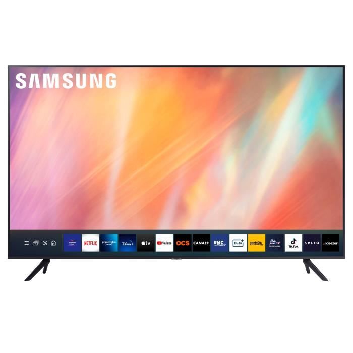 samsung tv led ue55au7105 2021 cdiscount tv son photo
