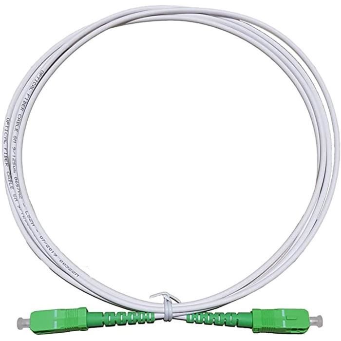 Maclean Câble Fibre Optique SC/APC Simplex - 10 M - Fil