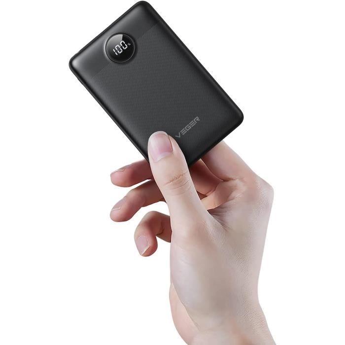 Batterie Externe 10000Mah Mince Et Légère En Mini Taille Power Bank Usb ...
