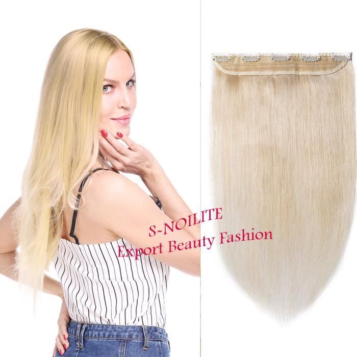 Monobande Extension Cheveux Naturel Extension A Clip Une Pièce 5 Clips