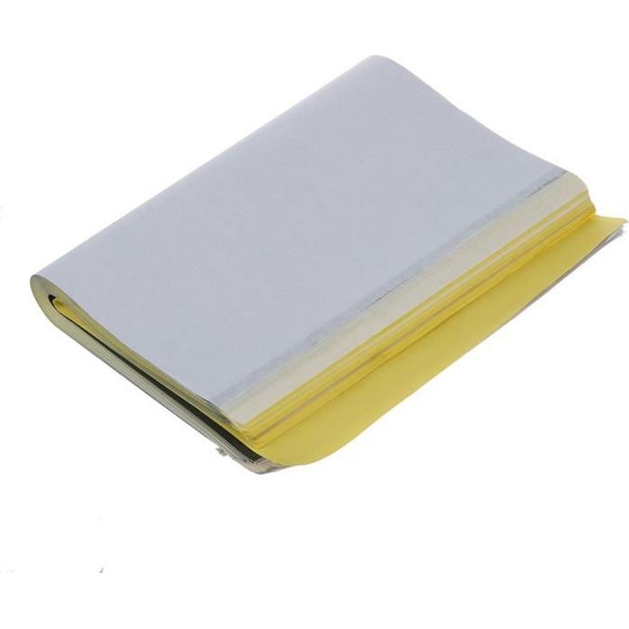 10 feuilles Papier de transfert avec pate de transfert à laide de machines à tatouer pour les exercices de tatouage débutant 