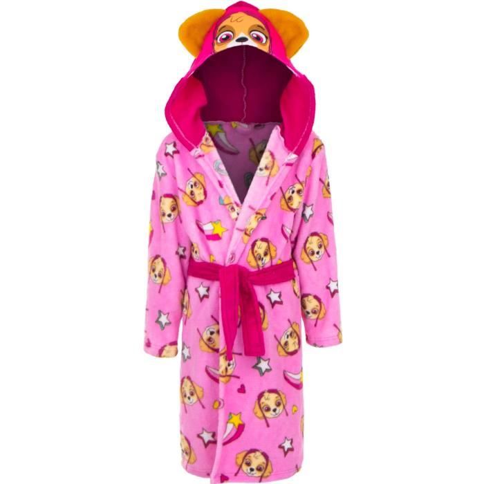 Pat Patrouille Peignoir Bain Robe de Chambre Polaire Douce