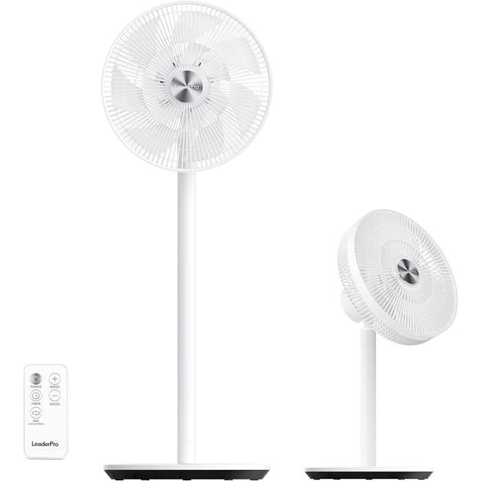  Ventilateur sur Pied puissant et Ultra-Silencieux avec oscillation 3D