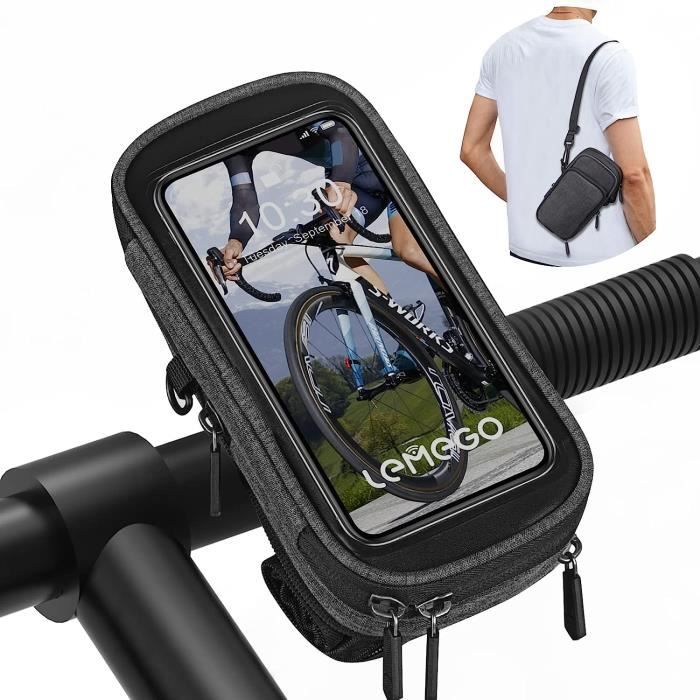 Support Telephone Velo/Trottinette/Moto étanche avec espace de rangement  pour batterie externe et papiers - sacoche vélo - Cdiscount Sport
