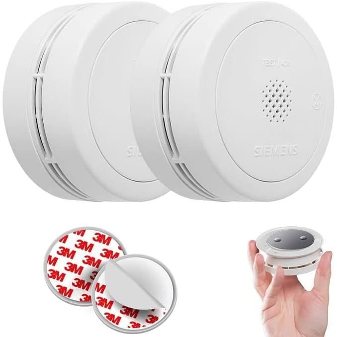 Détecteur De Fumée Nemaxx M1-Mini - Photoélectrique, Batterie Lithium Intégrée - Conforme DIN EN14604 - Alarme 85 DB - 5