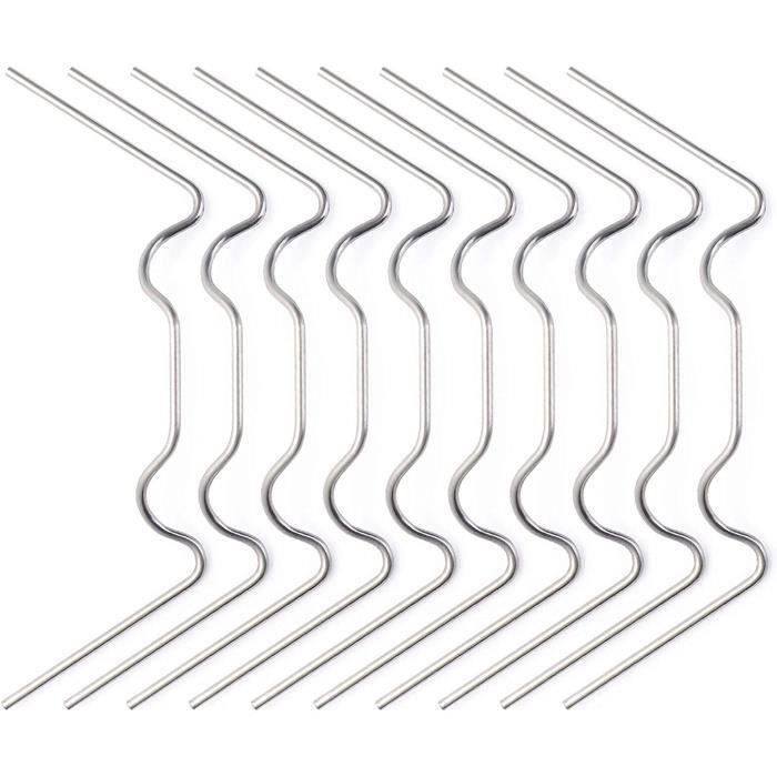 Deuba Clips De Vitrage Pour Serre - Lot De 50, Inox, Pour Plaques Polycarbonate Jusqu'à 6mm D'épaisseur