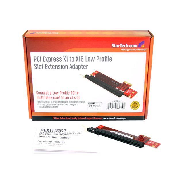 STARTECH Adaptateur de fente d'extension à faible encombrement PCI Express X 1 vers X 16 - 1 x PCI Express x16