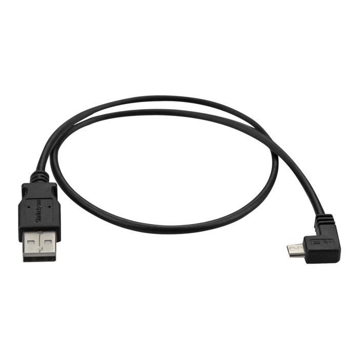 Startech : CABLE IMPRIMANTE USB 2.0 A VERS USB B COUDE A DROITE M/M 1 M