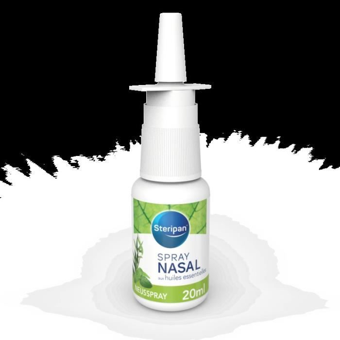 Spray Nasal Décongestionnant - Steripan - Aux Huiles Essentielles -  Eucalyptus et Menthe Poivrée - 20ml - Cdiscount Santé - Mieux vivre