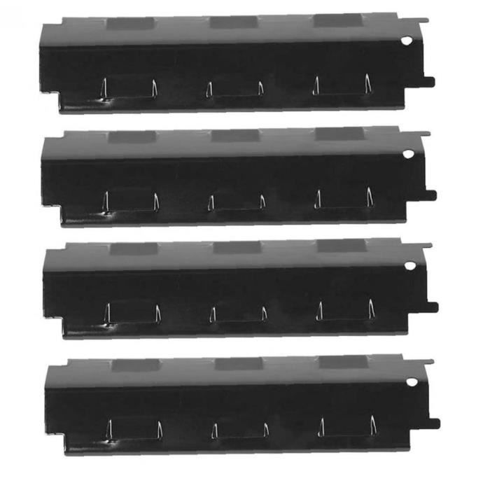 4 Plaques Chauffantes Pour Barbecue Charbroil - Porcelaine Acier 37x11cm