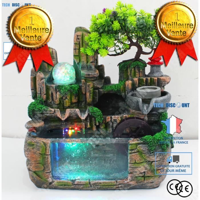 TD® réservoir d'eau nature forêt jungle aquarium lumière LED économie d'énergie écologique installation simple décoration intérieur