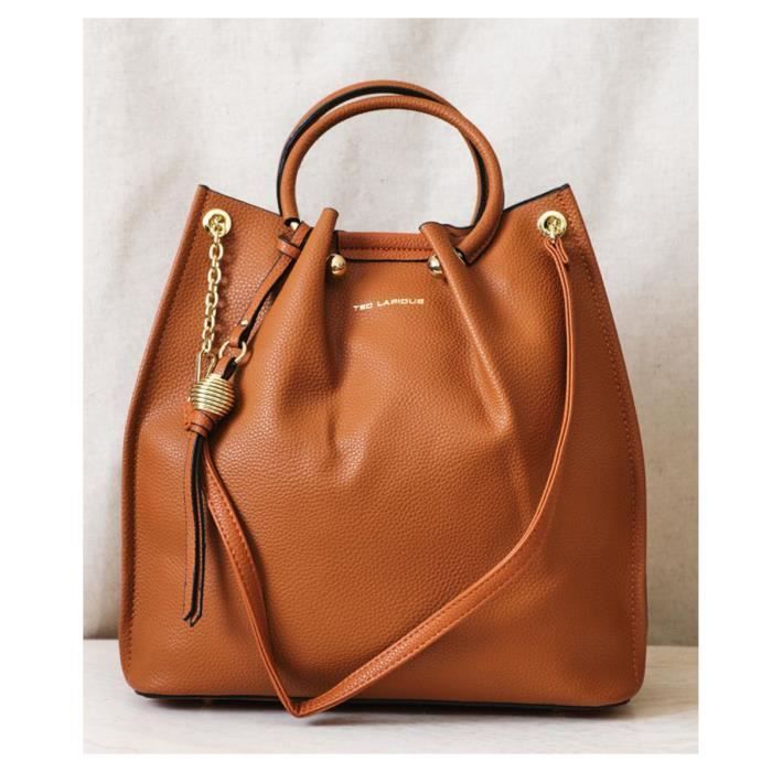 Ted lapidus best sale sac marron
