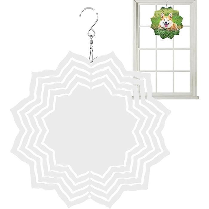 Sublimations-Windspinner Rohlinge – 10 Stück, 20,3 Cm, Aus Aluminium, Blanko Zum Selbstgestalten Für Garten & Balkon