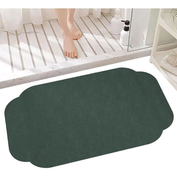 Tapis De Bain En Terre De Diatomée, Design Moderne En Marbre Bleu
