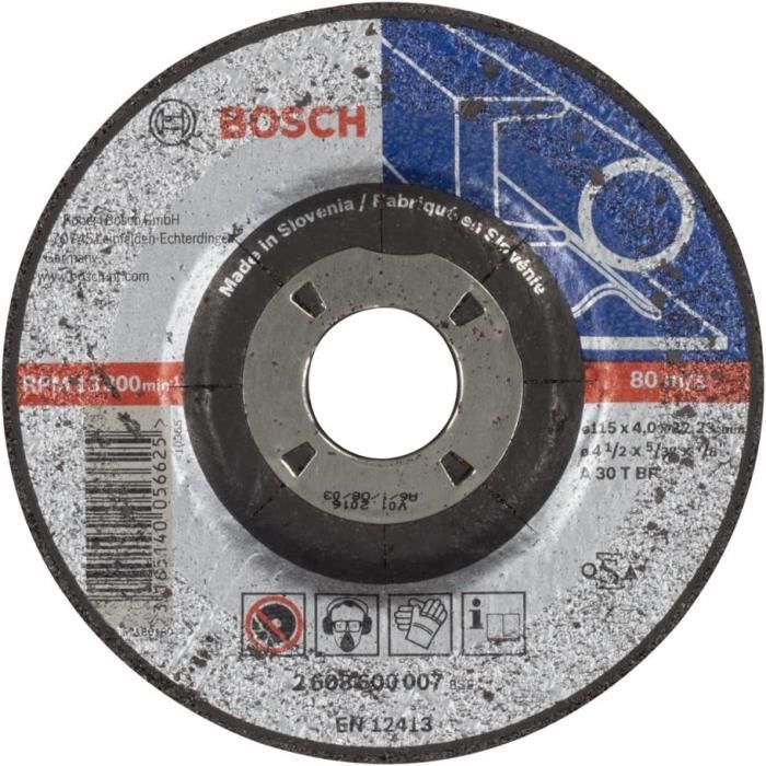2608600538 | Meule à ébarber à Moyeu Déporté Expert For Metal 180mm Epaisseur 48mm Bosch 2608600538 3165140218603