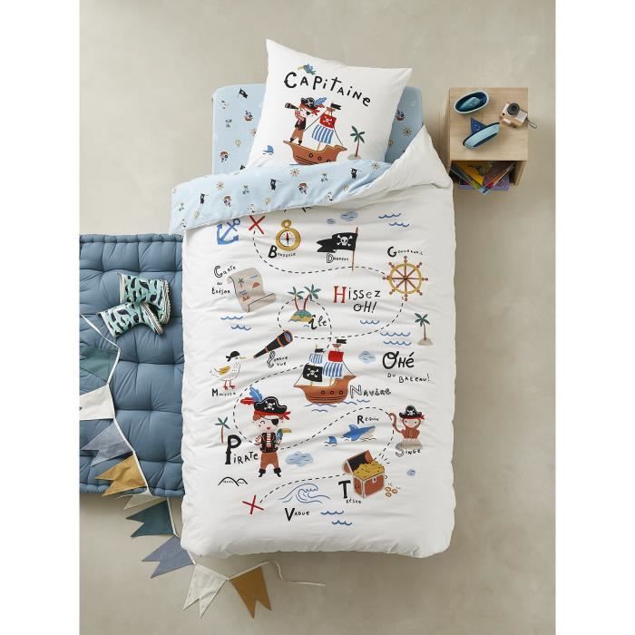 Parure housse de couette et taie d'oreiller savana multicolore Vertbaudet | La Redoute