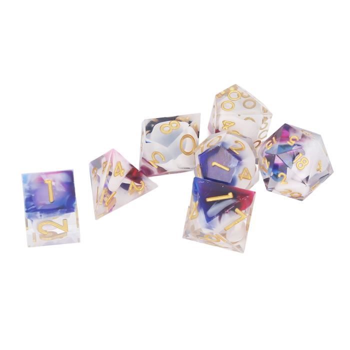 Lot De 25 Dés Polyédriques En Acrylique Transparent - Dés à 4 Faces, Facile à Lire, Pour Jeux De Rôle - 10