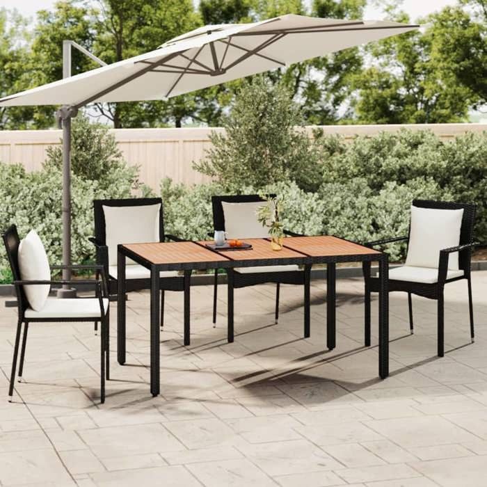 vidaXL Table de jardin 150x90x75 cm