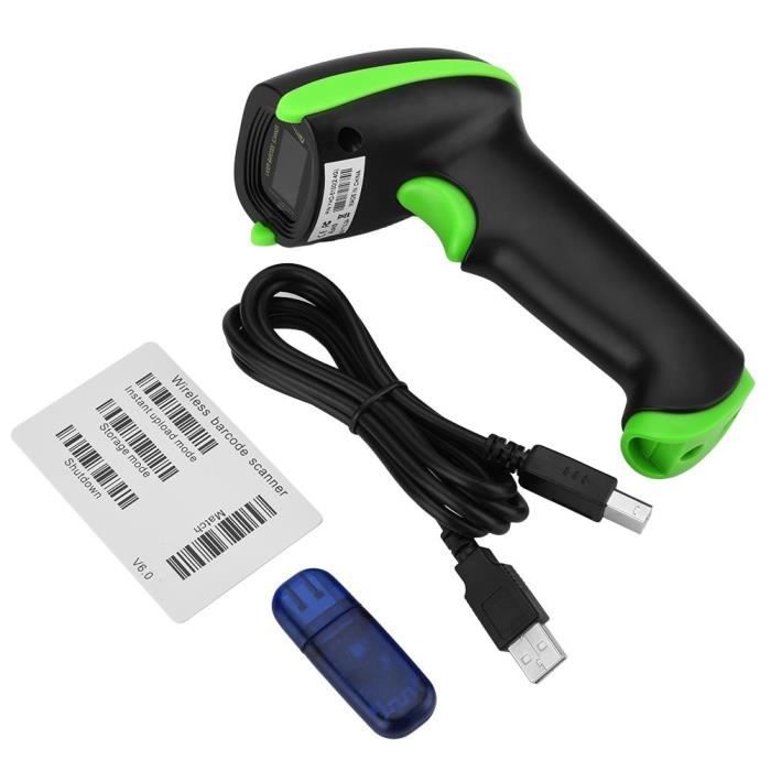 Scanner De Codes Barres Usb Sans Fil De Code Barres Pour Ios Android Pc Vert