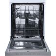 Lave-vaisselle pose libre BRANDT LVC128W - 12 couverts - Induction - L59,8cm - 48dB - Blanc-1
