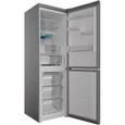 Réfrigérateur congélateur bas Indesit INFC8TT33X  - 2 portes -  335L (231+104) - L 59,6 cm x H 191,2 cm- Inox-1