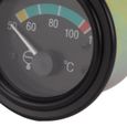 VGEBY Manomètre de température d'eau 24V pour moteur de générateur diesel 24V pour voitures particulières, camions, véhicules-1