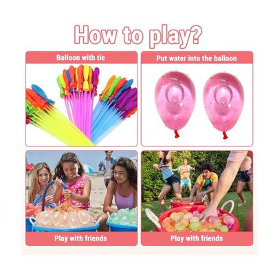 555pcs Bombes à Eau Ballons à Remplissage Rapide - Colorés Et Réutilisables Pour Été