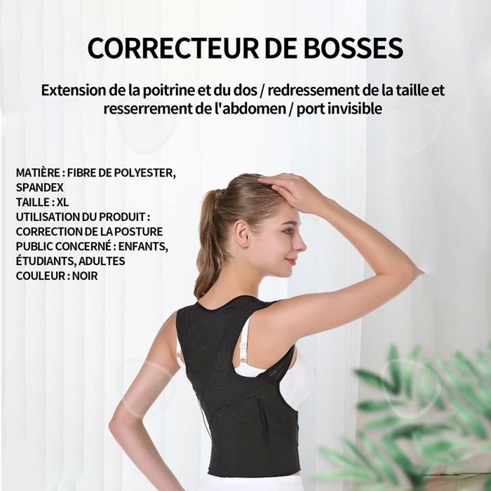Correcteur De Posture Intelligent DeMoce – Sans Bretelles, Noir, Unisexe