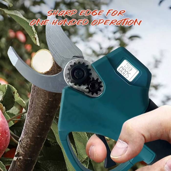 Secateur Electrique Sans Fil Avec Perche Sécateur électrique ONEVAN Sans Fil - Coupe 30mm, 2 Vitesses, 2 Batteries 1.5Ah - Jardinage Professionnel Sécateur ONEVAN 30mm