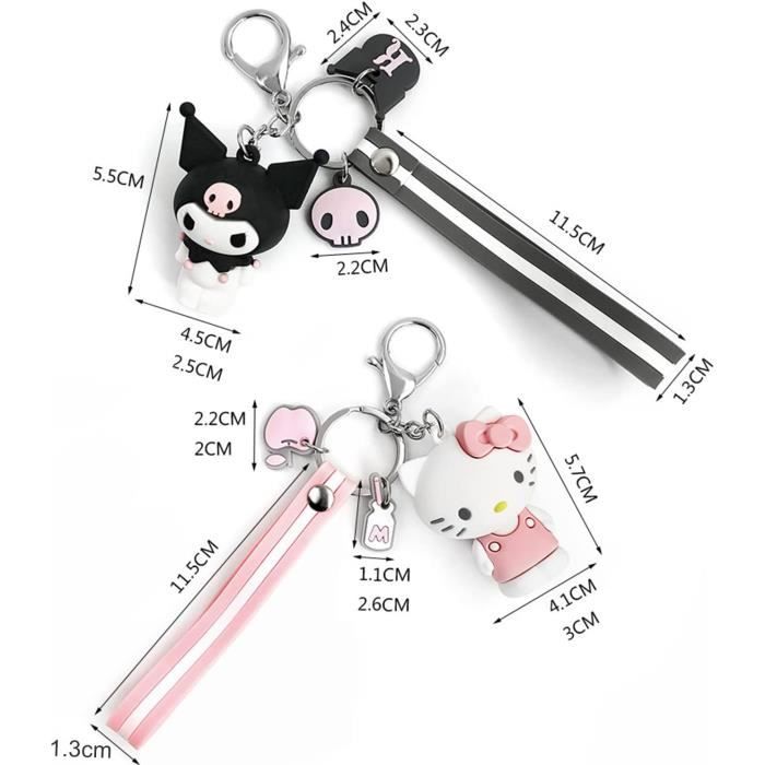 Porte-clés mignon anime porte-clés dessin animé femme pendentif sac porte- clés (couleur : porte-clés Kolomi, taille : 10 cm) : : Mode