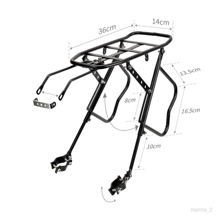 Support vélo roue avant ou arrière avec ressort pour vélo route et VTT