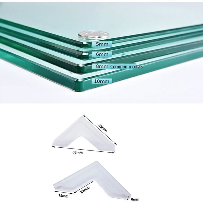 Protection d'angle - Protection d'angle de verre - Protection plastique  triangulaire