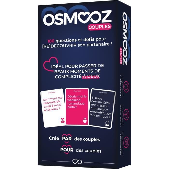 Jeu de société OSMOOZ Couples - 180 cartes pour se redécouvrir - Cdiscount  Jeux - Jouets
