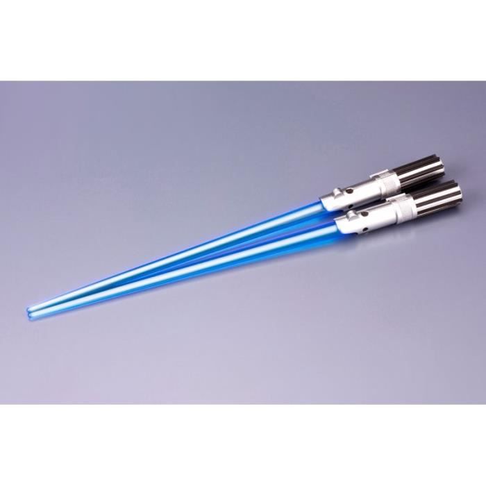 4 paires de baguettes lumineuses à LED de type Sabres-laser à la Star Wars,  réutilisables, avec manche amovible - passent au lave-vaisselle - rouge