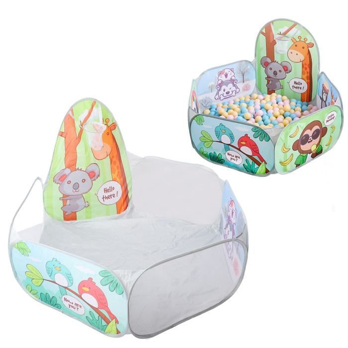 B. toys – Mini espace de jeu – Piscine à balles – Intérieur et extérieur – 42 balles colorées – Pliable et portable – Ensemble de jeu actif pour tout-petits, enfants