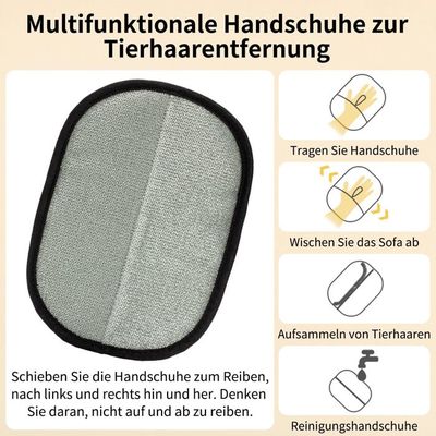 Yoedge - Lot De 2 Gants De Toilettage Double Face Pour Chien Et Chat | Antistatique, Réutilisable, Pour Démêlage Et Bain