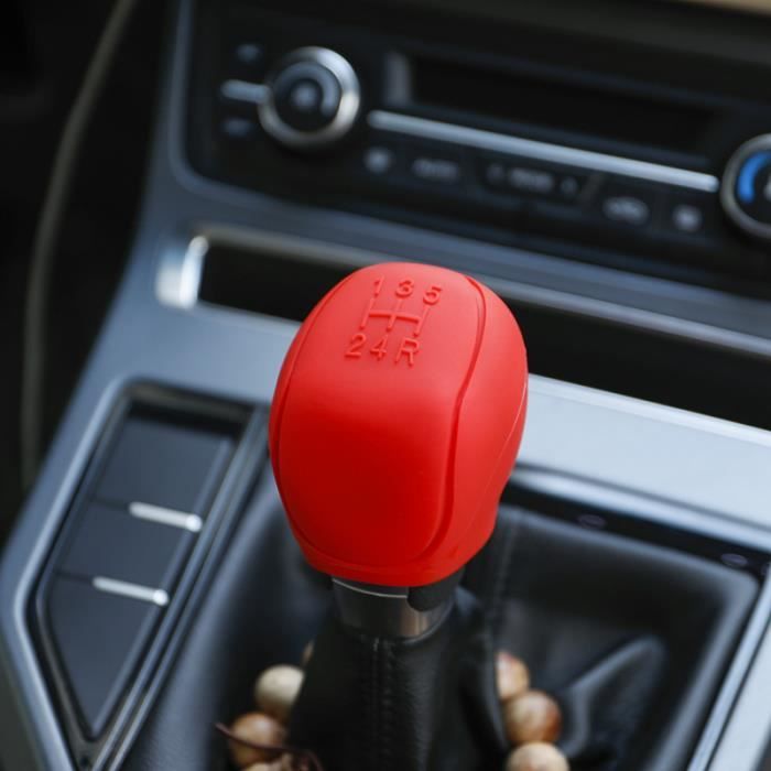 AB1 - Couvercle de pommeau de levier de vitesse manuel en silicone pour  voiture, Housses de frein à main, étu - Cdiscount Auto