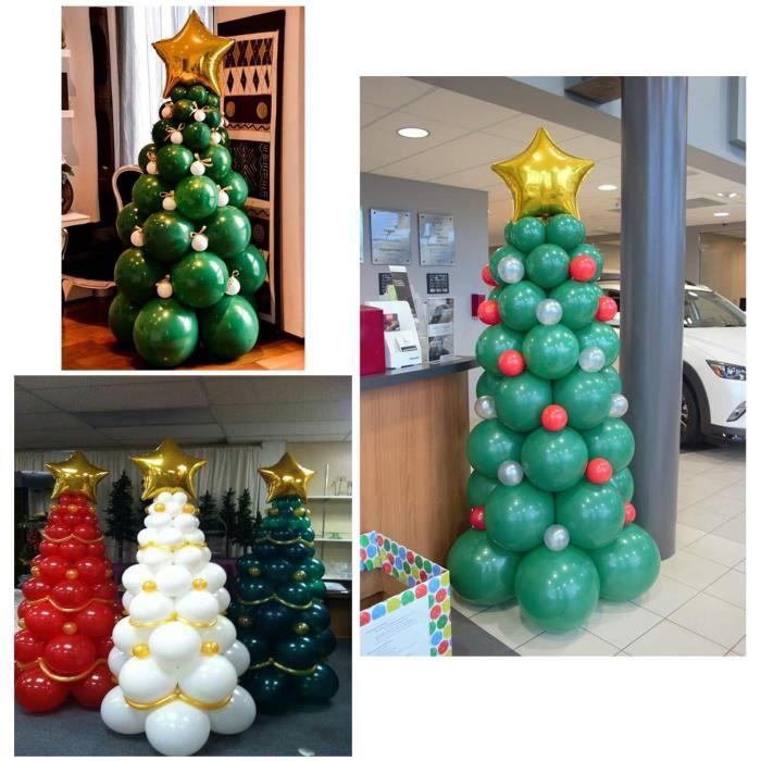 Ensemble de ballons d'arbre de Noël Ballon de Noël vert série forêt sapin  de Noël forme décoration de Noël Christmas (2 set) - Cdiscount Maison