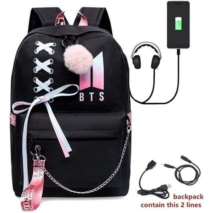 Sac dos USB BTS Jimin Suga Jin Taehyung V Jungkook cor en