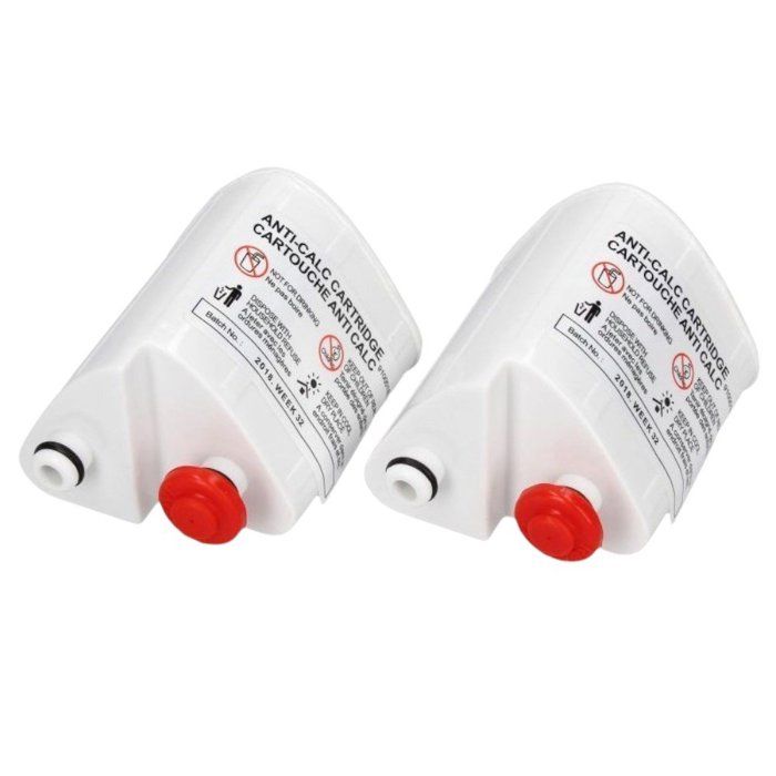 Cartouches Anti-Calcaire Compatibles Rowenta - Lot De 2 - Pour Centrales Vapeur VR7040, VR7260, Etc.